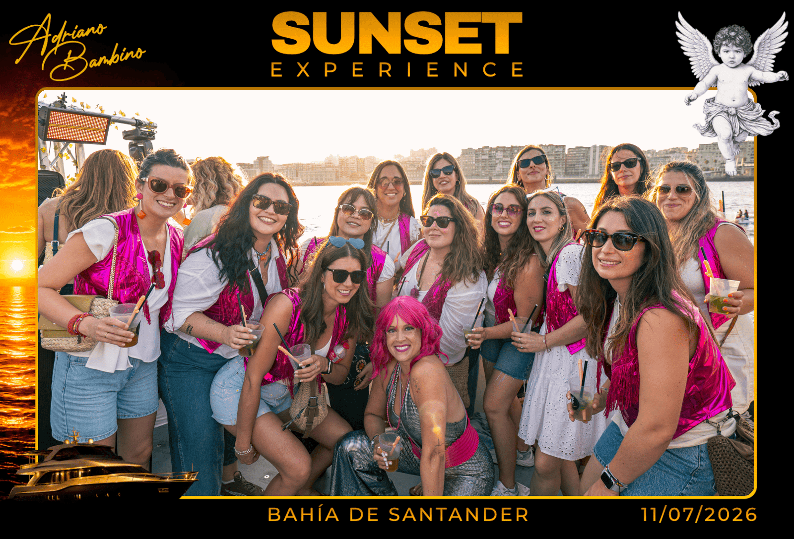 Invitados disfrutando de la Sunset Experience